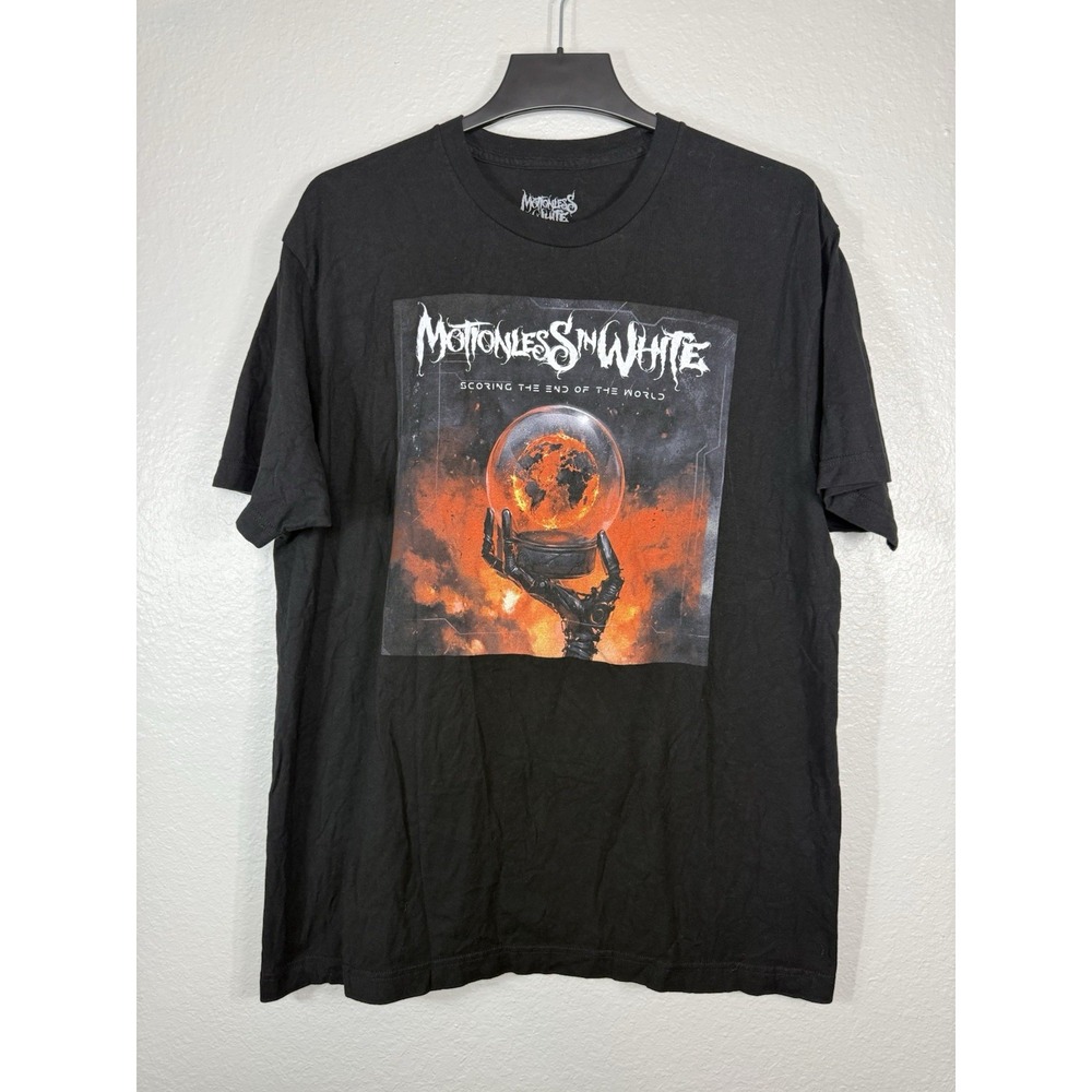 Motionless In White Scoring The End Of The World Metalcore Band T Shirt Men's XL